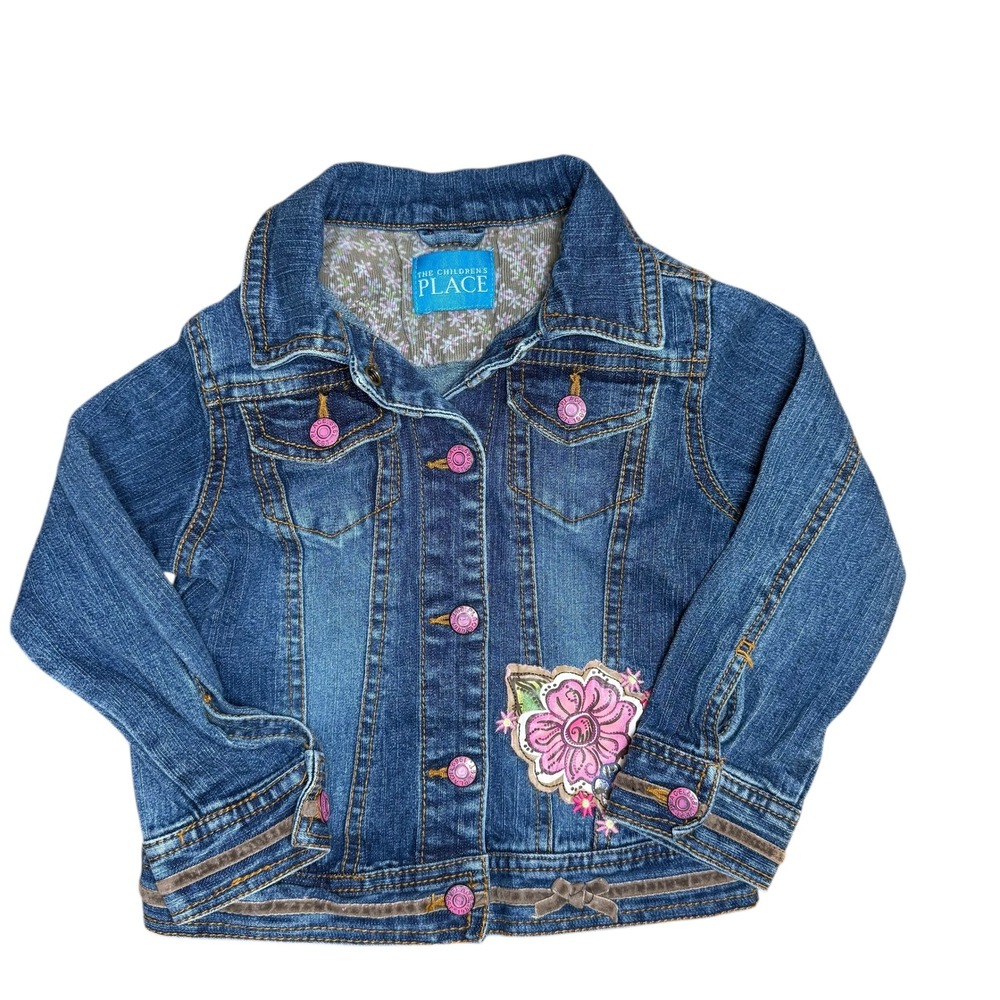 Y2K The Childrens Place Girls Denim‎ Jacket Size 4T